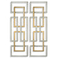 Aerin Metal Wall Panels, S/2