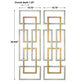 Aerin Metal Wall Panels, S/2