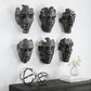 Self-Portrait Wall Decor, Gray, S/6