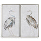 Summer Birds Hand Painted Canvases, S/2