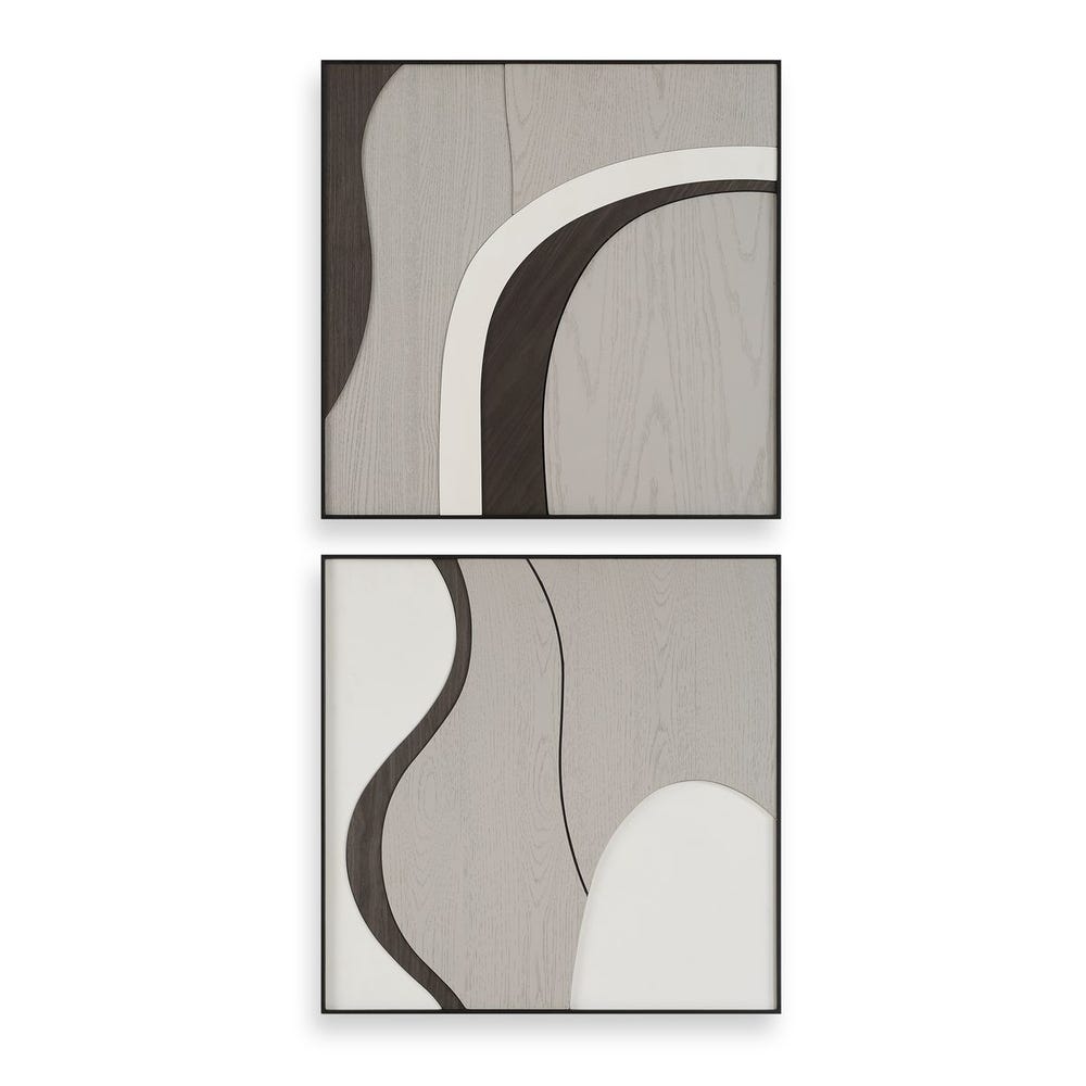 Joel Wood Wall Decor, S/2