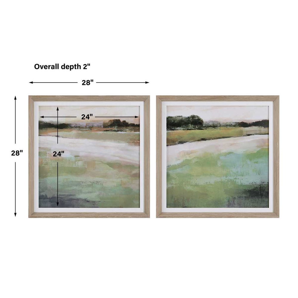 Vivid Vista Framed Prints, S/2