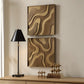 Golden Terrain Wood Wall Decor, S/2
