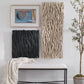 Gathered Teak Square Wood Wall Decor, Black