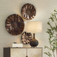 Peonia Indoor-Outdoor Wall Decor, Bronze, S/3