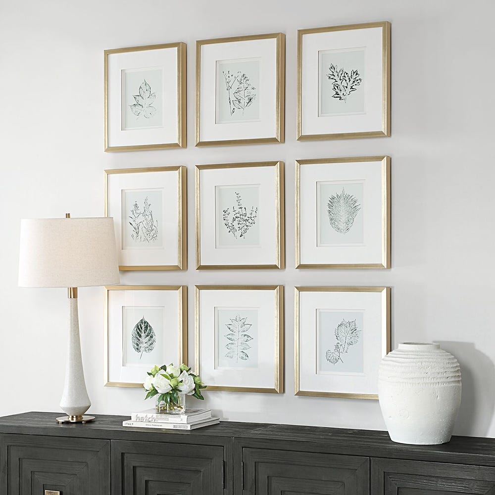 Nature's Script Framed Prints, S/9