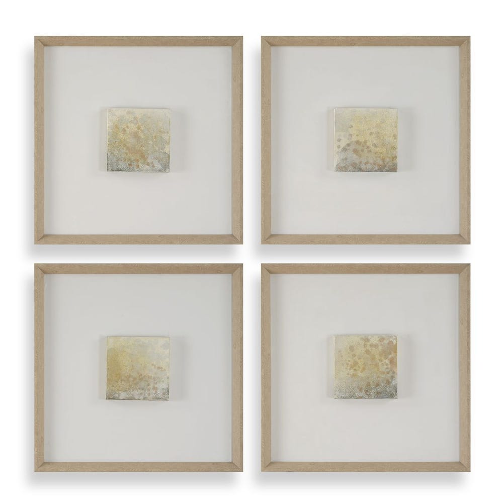 Now & Then Hand Painted Canvases, S/4