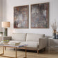 Molten Patina Framed Canvases, S/2