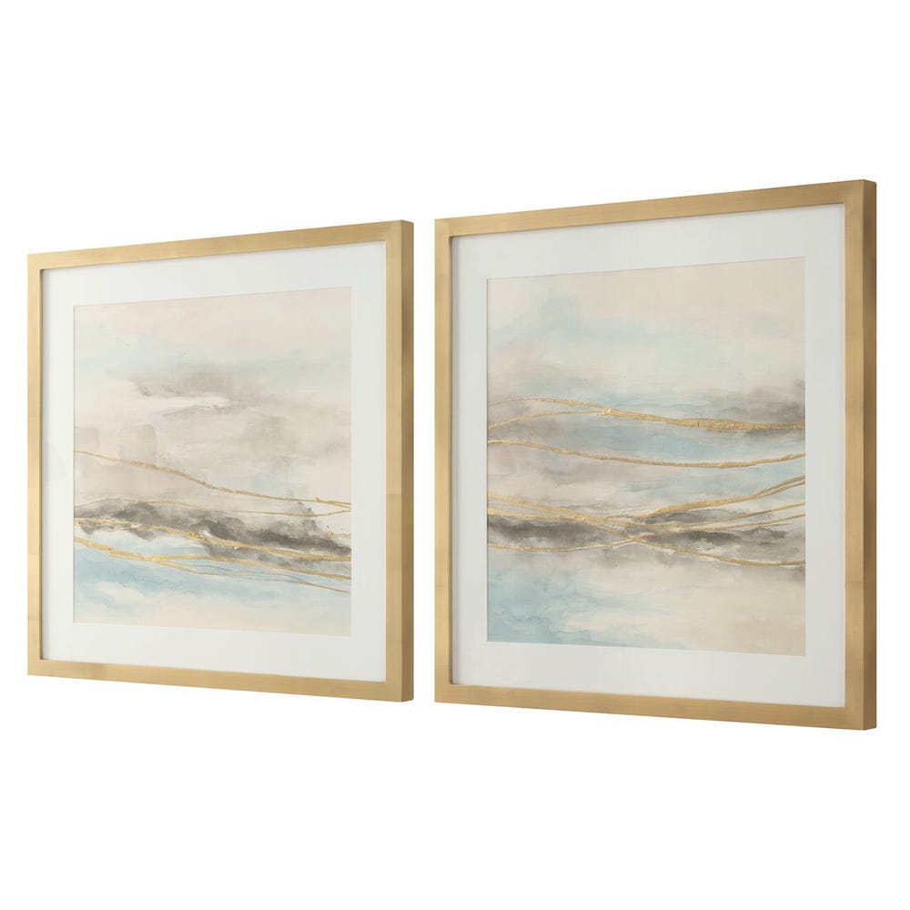 So Golden Framed Prints, S/2