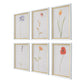 Wild Flourish Framed Prints, S/6
