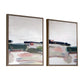 Just Peaking Framed Canvases, S/2