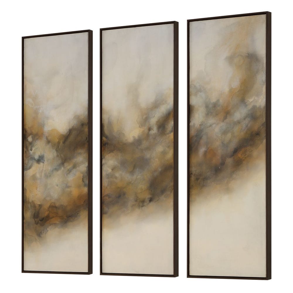 Smoke Break Hand Painted Canvases, S/3