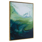 Serene Green Framed Canvas