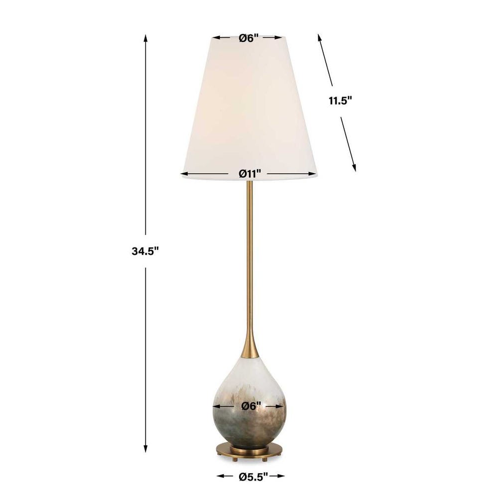 Cardoni Buffet Lamp, Smoke