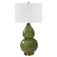 Gourd Table Lamp, Green