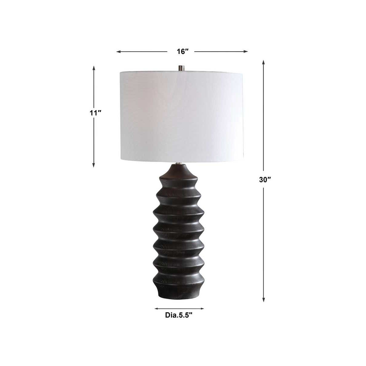 Uplift Table Lamp, Black