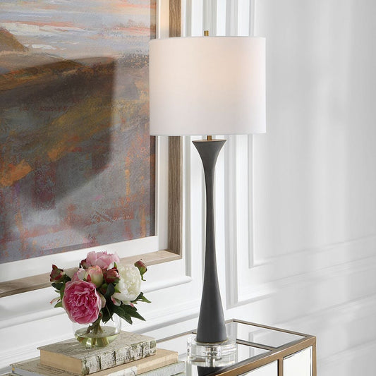 Fountain Buffet Lamp, Black