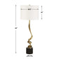 Spiraling Cordless Buffet Lamp