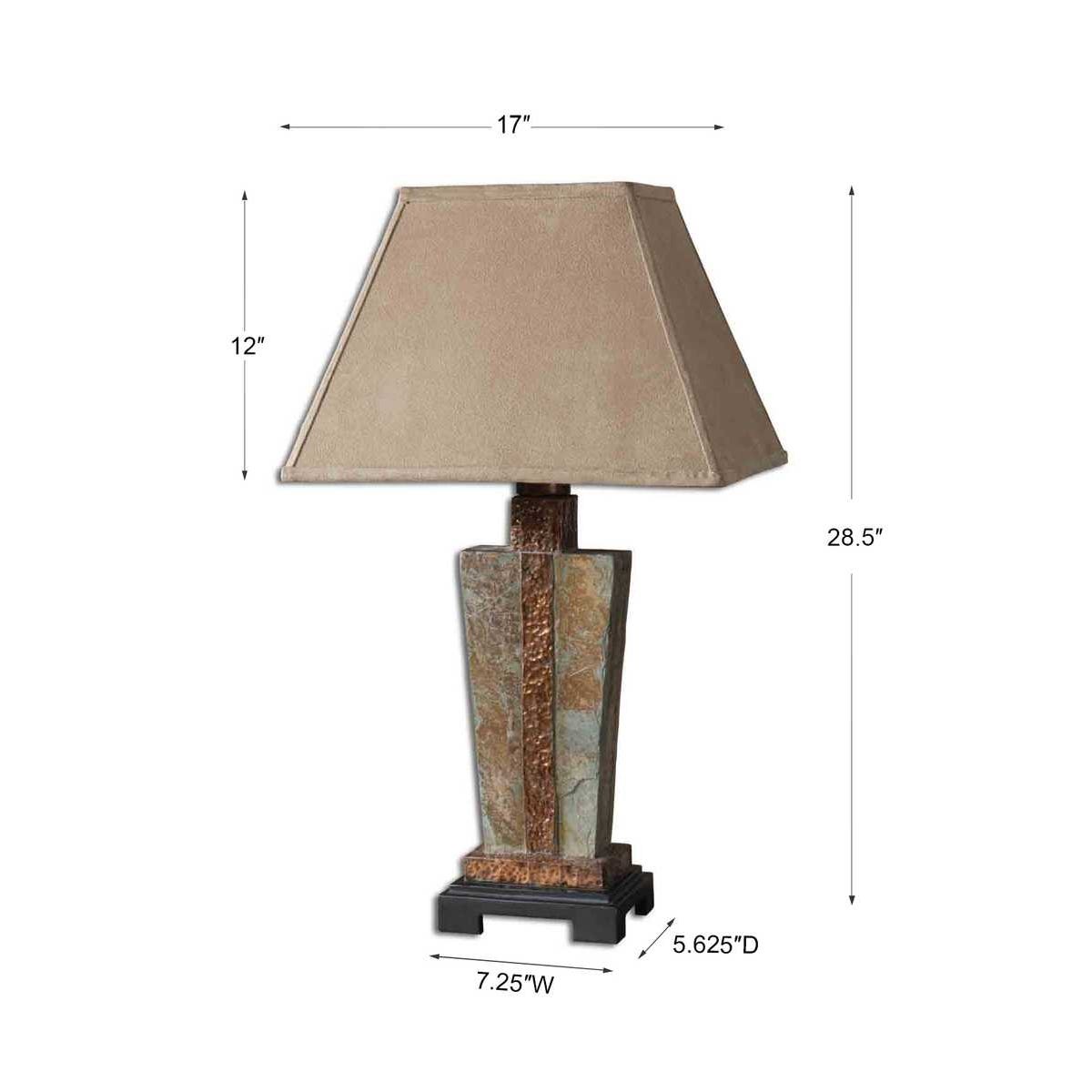 Slate Indoor-Outdoor Table Lamp
