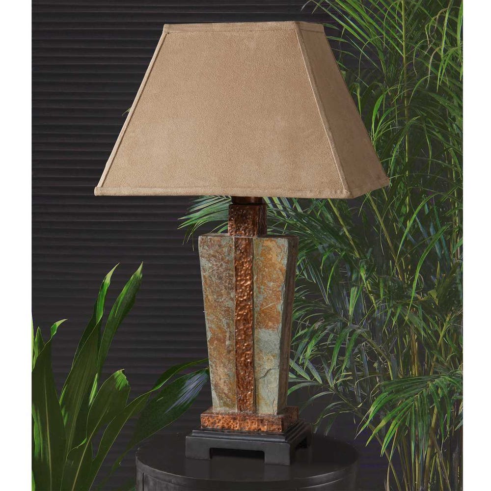 Slate Indoor-Outdoor Table Lamp