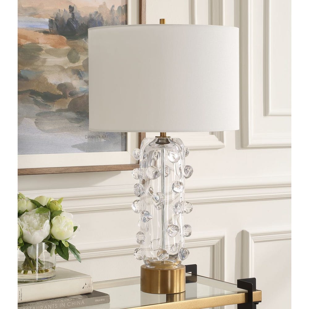 Aura Table Lamp, Clear
