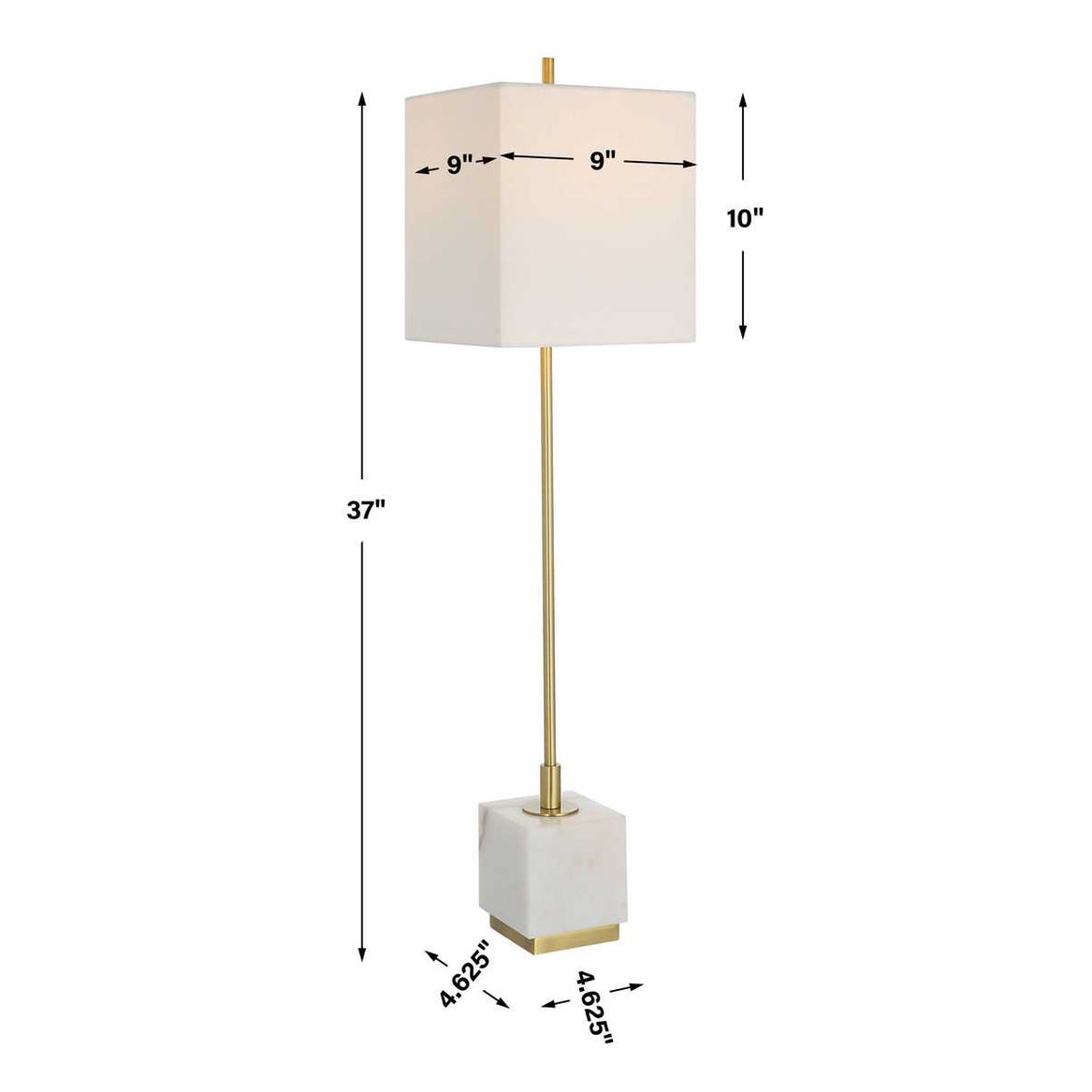 Escort Buffet Lamp, Brass