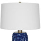 Zade Table Lamp, Blue