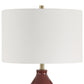 Gourd Table Lamp, Burgundy