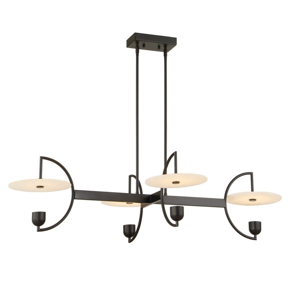 Kyoto, 4 Lt Linear LED Chandelier