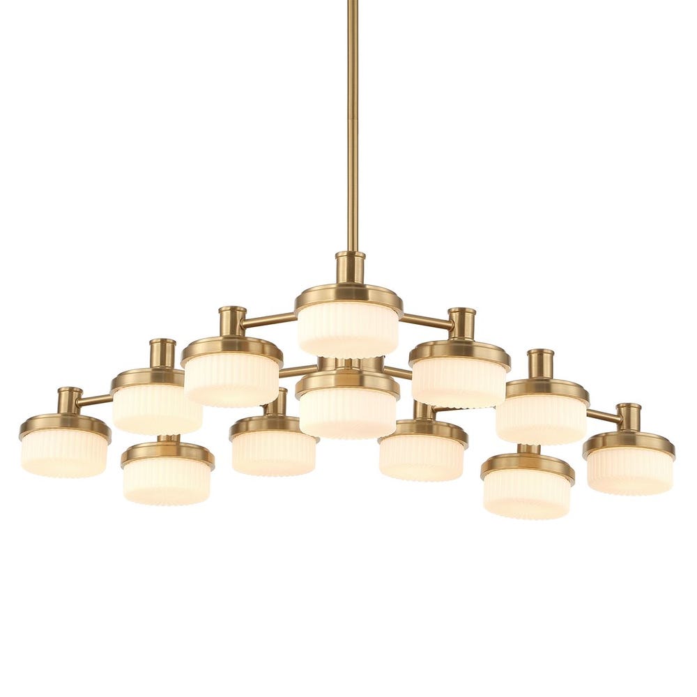 Wedge, 12 Lt LED Chandelier