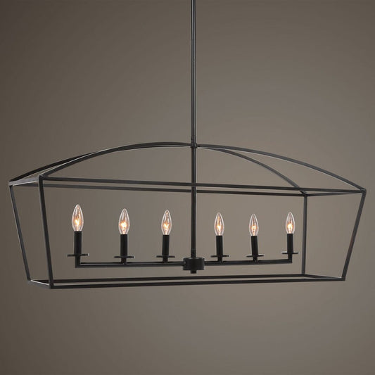 Clayton, 6 Lt Linear Chandelier