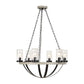 Edgecomb, 6 Lt Indoor-Outdoor Chandelier
