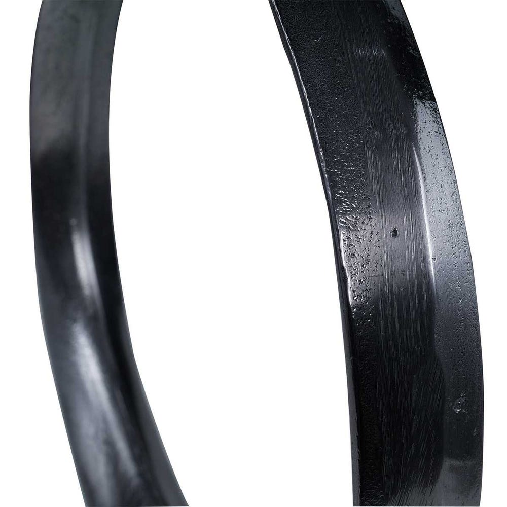 Orbits Ring Indoor-Outdoor Sculptures, Black Nickel, S/2