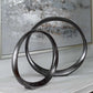 Orbits Ring Indoor-Outdoor Sculptures, Black Nickel, S/2