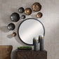 Lucky Coins Indoor-Outdoor Metal Wall Decor, Brass, S/4