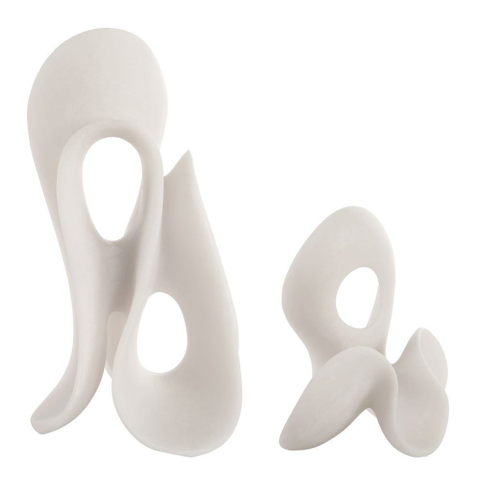 Silent Wave Indoor-Outdoor Sculptures, S/2