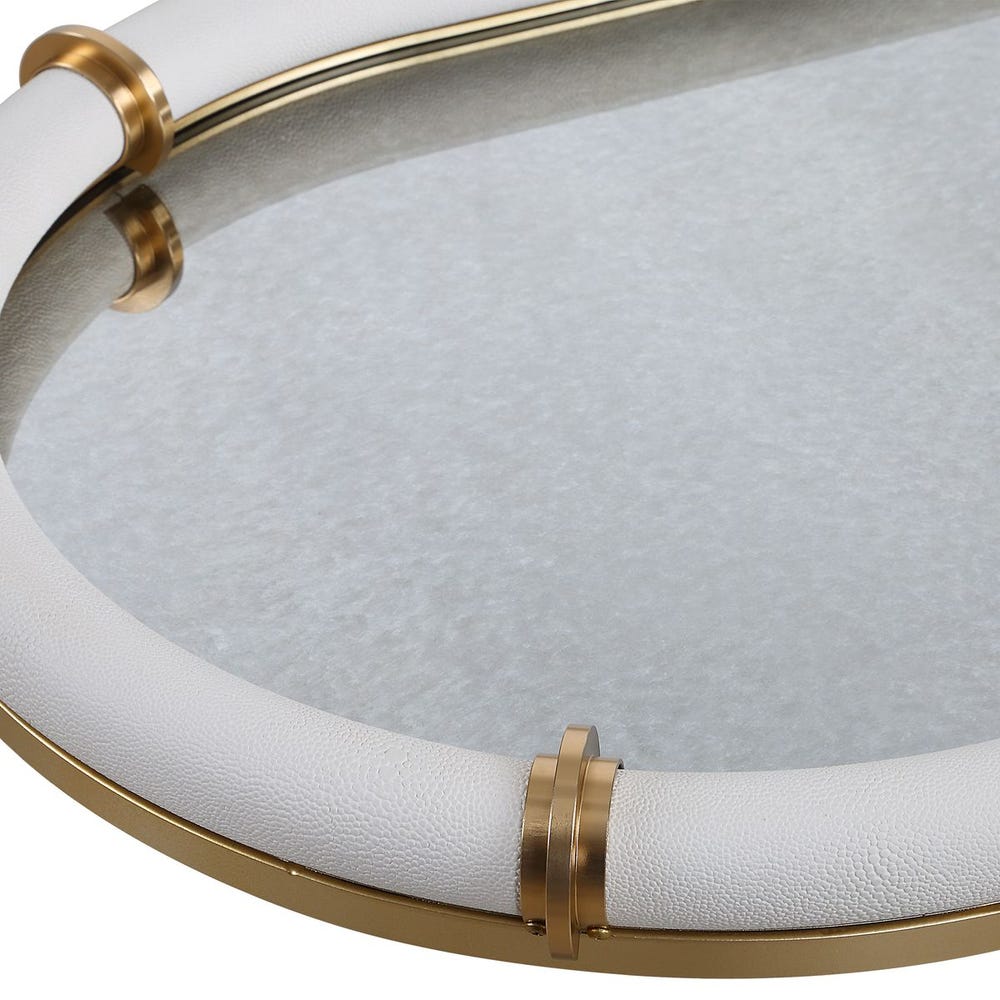 Cyprus Oval Tray, White