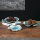 Abella Ceramic Indoor-Outdoor Wall Decor, Aqua, S/3