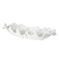 Ruffled Feathers Indoor-Outdoor Bowl, White