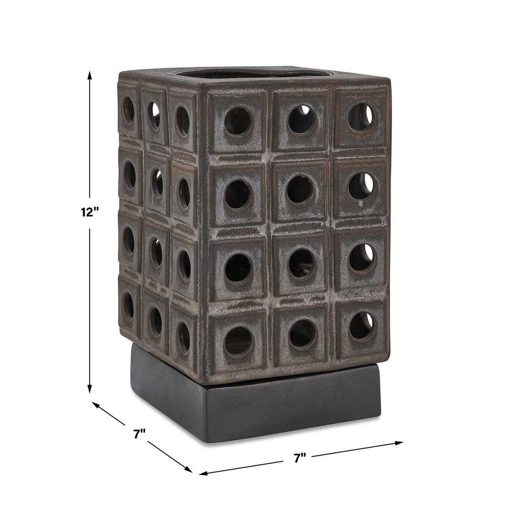 Lattice Indoor-Outdoor Lantern Candleholder