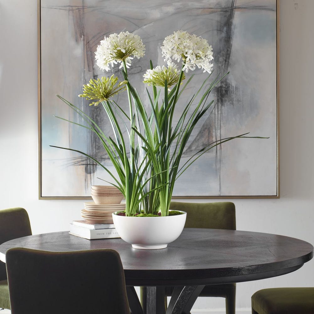 Purity Agapanthus Centerpiece