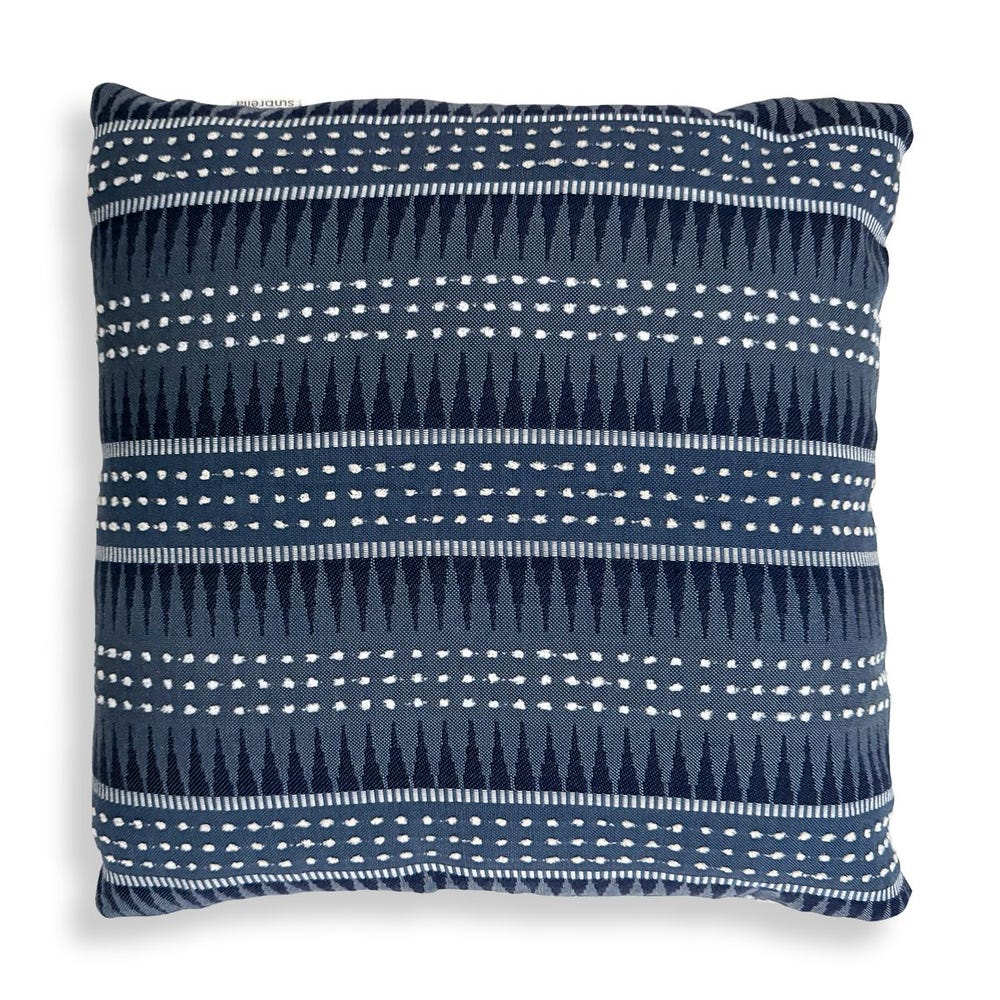 Backgammon Outdoor Pillow, Slate