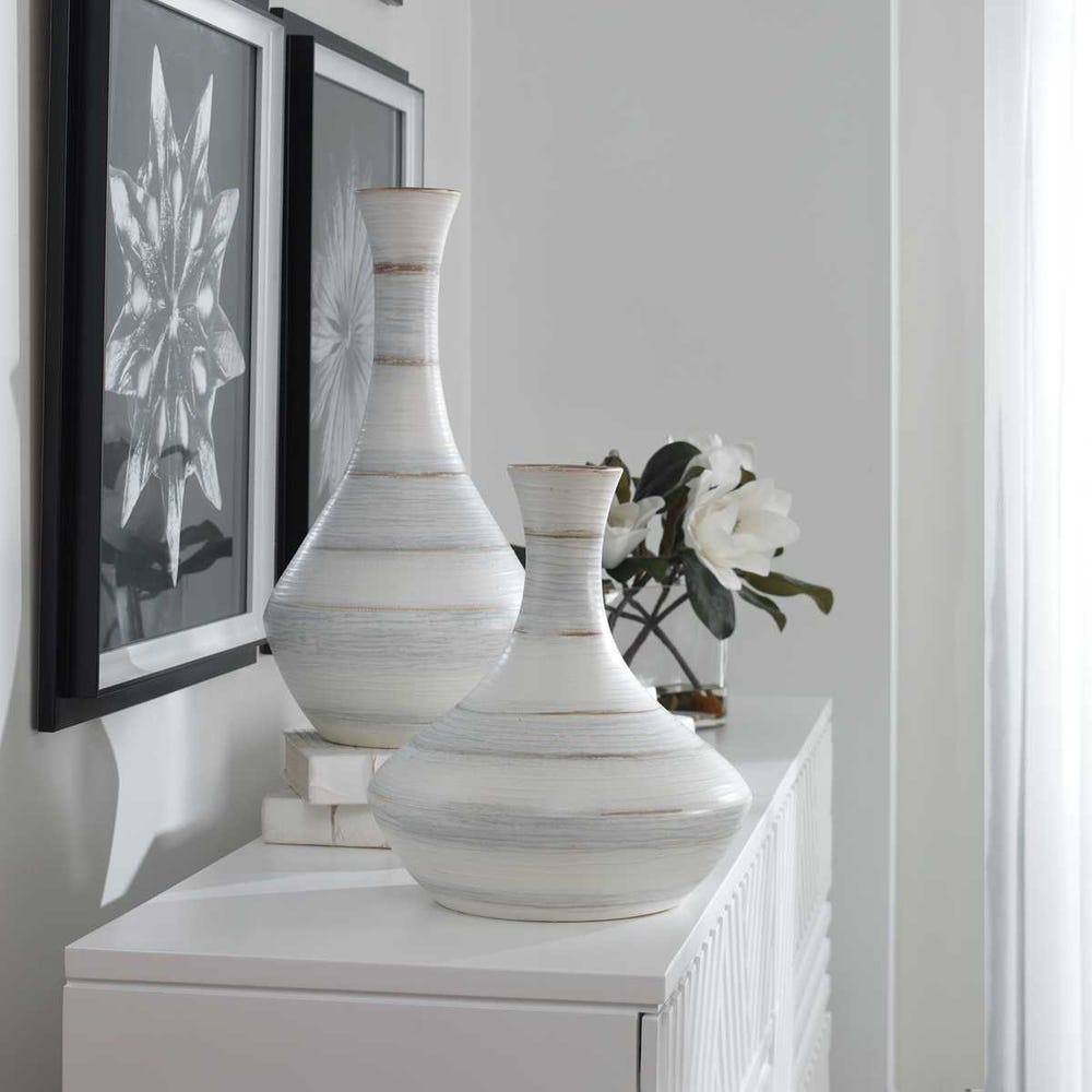 Potter Indoor-Outdoor Vases, S/2