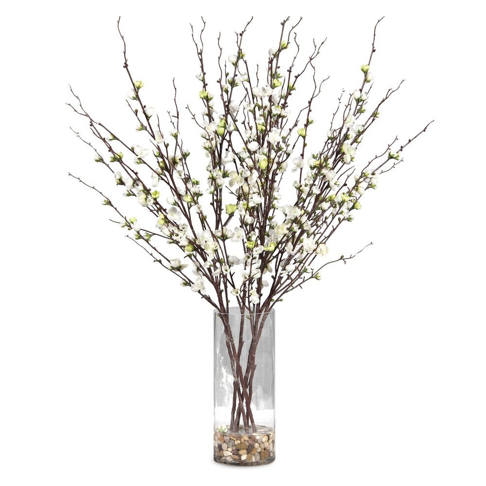 Quince Blossoms Silk Centerpiece