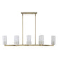 Mistie, 8 Lt Linear Chandelier