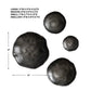 Lucky Coins Indoor-Outdoor Metal Wall Decor, Nickel, S/4