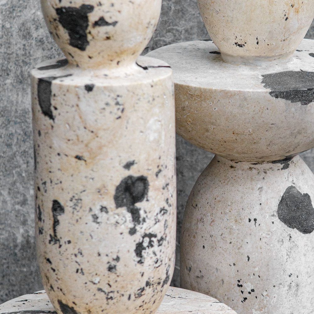 Nouveau Tower Indoor-Outdoor Sculptures, S/2