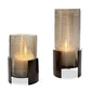 Fluted Fire Candleholders, S/2