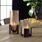 Fluted Fire Candleholders, S/2