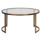 Rhea Nesting Coffee Tables, Gold, S/2